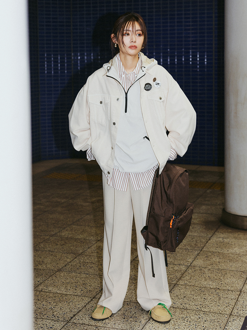 【限定値下げ中】Mila Owen ブラウンリュック ミラ オーウェン Mila Owen 撥水ナイロンバックパック （MNT