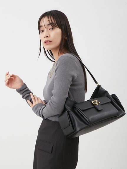 ポケット付きショルダーバッグ(ショルダーバッグ)｜バッグ｜Mila
