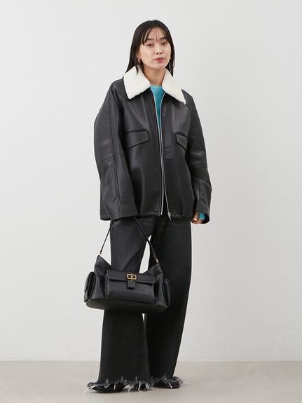 ポケット付きショルダーバッグ(ショルダーバッグ)｜バッグ｜Mila Owen