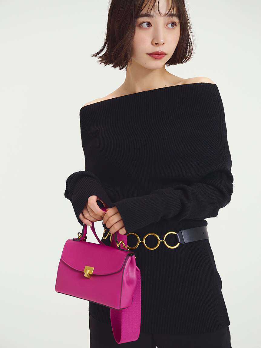 メタルモチーフミニスクエアバッグ(ハンドバッグ)｜バッグ｜Mila Owen