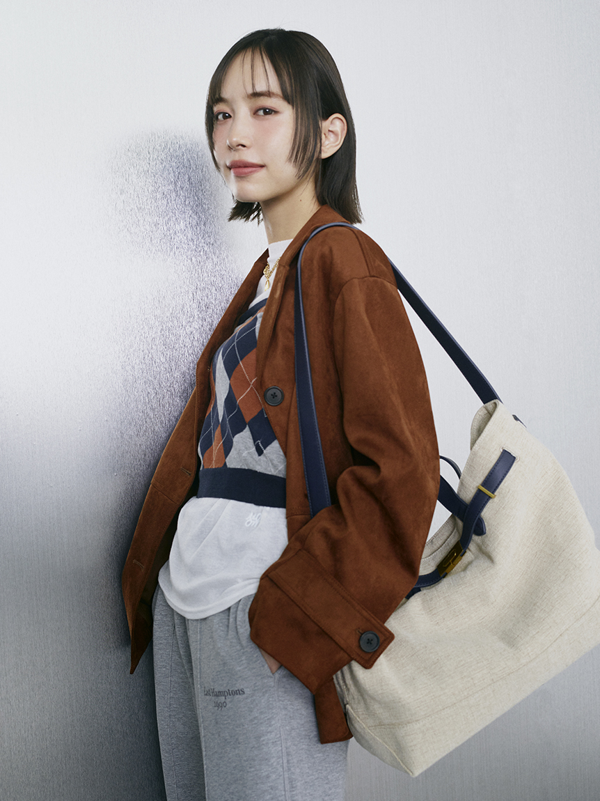 ベルト付きキャンバストートバッグ(トートバッグ)｜バッグ｜Mila Owen