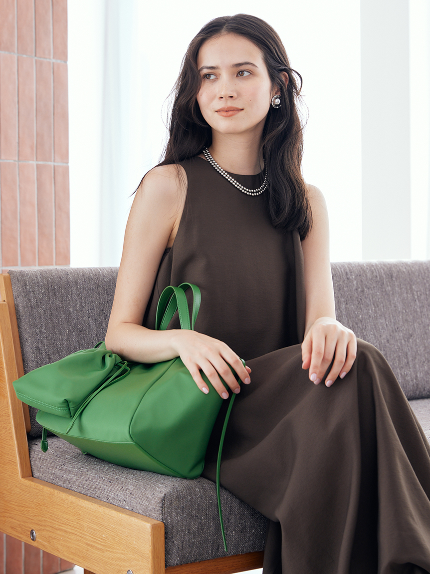 撥水ナイロン2WAYワイドトートバッグ(トートバッグ)｜バッグ｜Mila