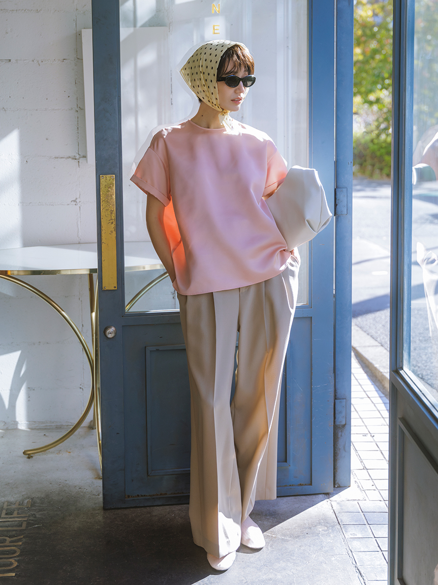 ドット柄シルクシフォンスカーフ(スカーフ・バンダナ