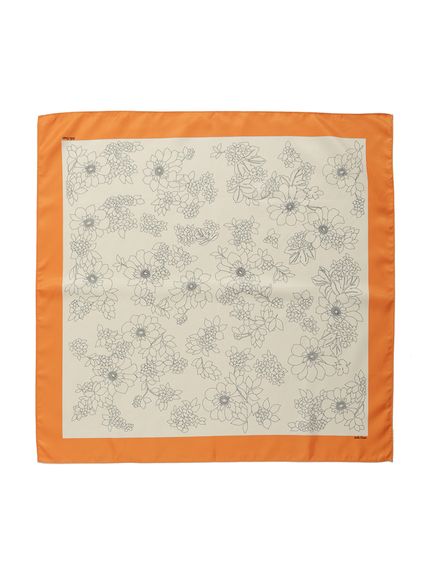 フラワー柄リバーシブルスカーフ(スカーフ・バンダナ)｜ファッション