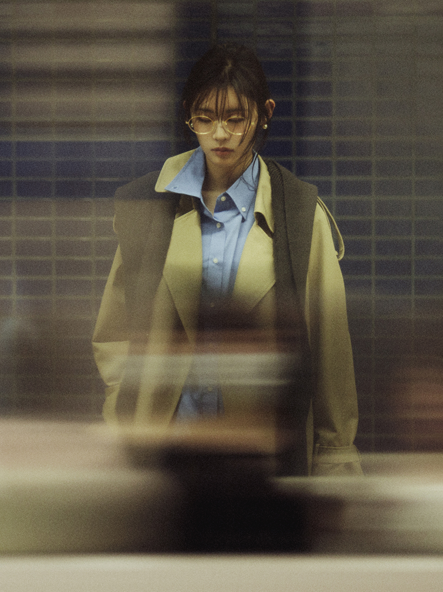 リブニットフーディマフラー(ファッション雑貨)｜Mila Owen