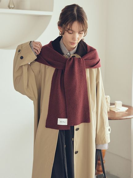 リブニットフーディマフラー(ファッション雑貨)｜Mila Owen