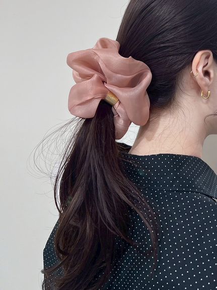 オーガンジーメタルポイントシュシュ(ヘッドアクセサリー