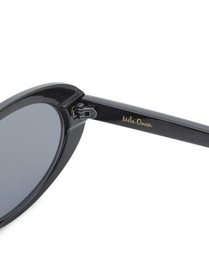 【月末週限定割引】モンクレール　ブラック キャットアイ ハーフミラーサングラス 月末週限定割引】モンクレール ブラック キャットアイ ハーフ