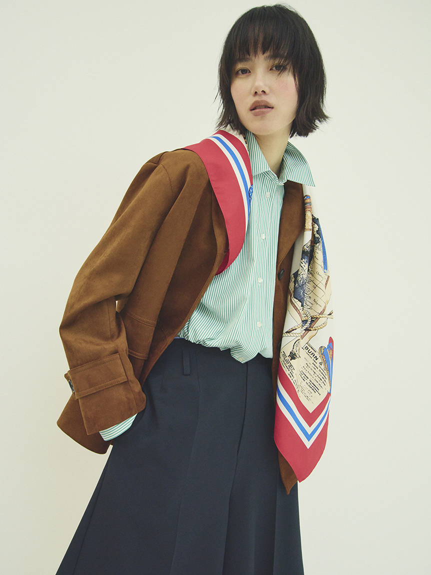 トラベル柄スカーフ(スカーフ・バンダナ)｜ファッション雑貨｜Mila