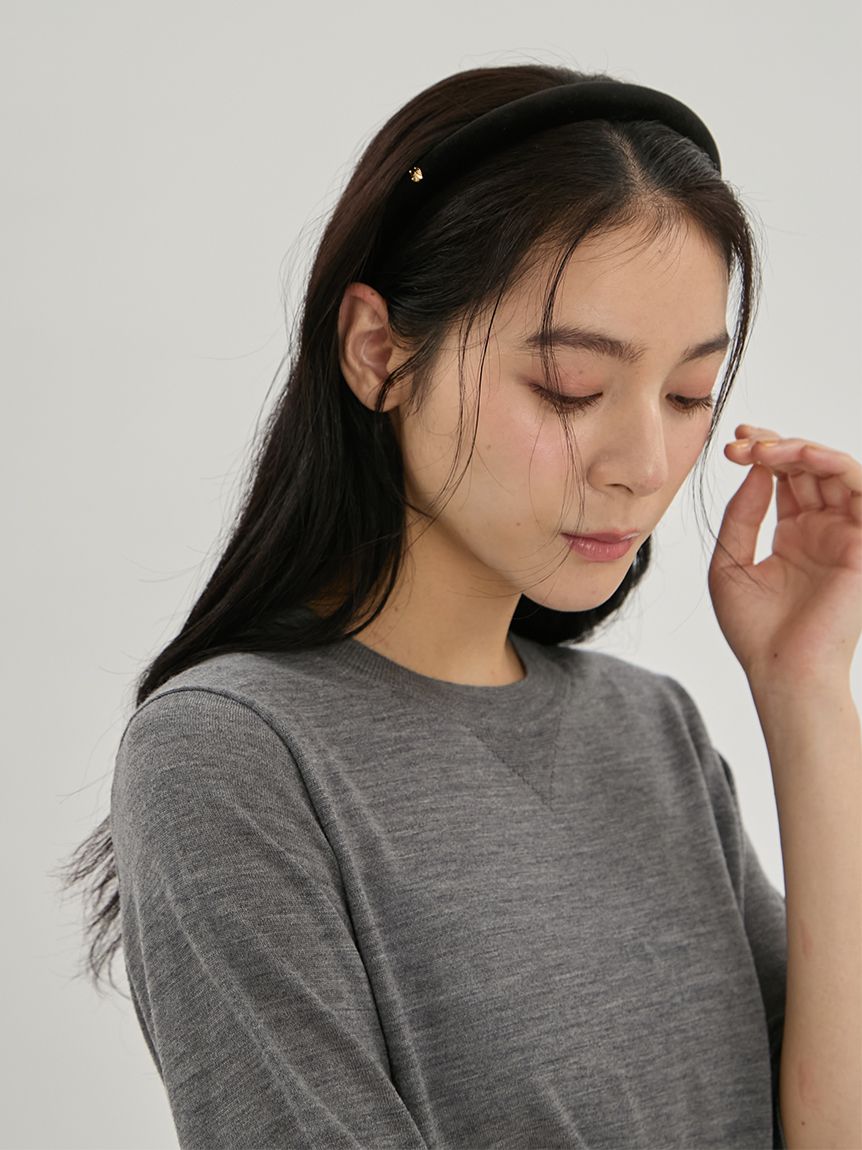ベロアリボンカチューシャ(ヘアアクセサリー)｜アクセサリー｜Mila
