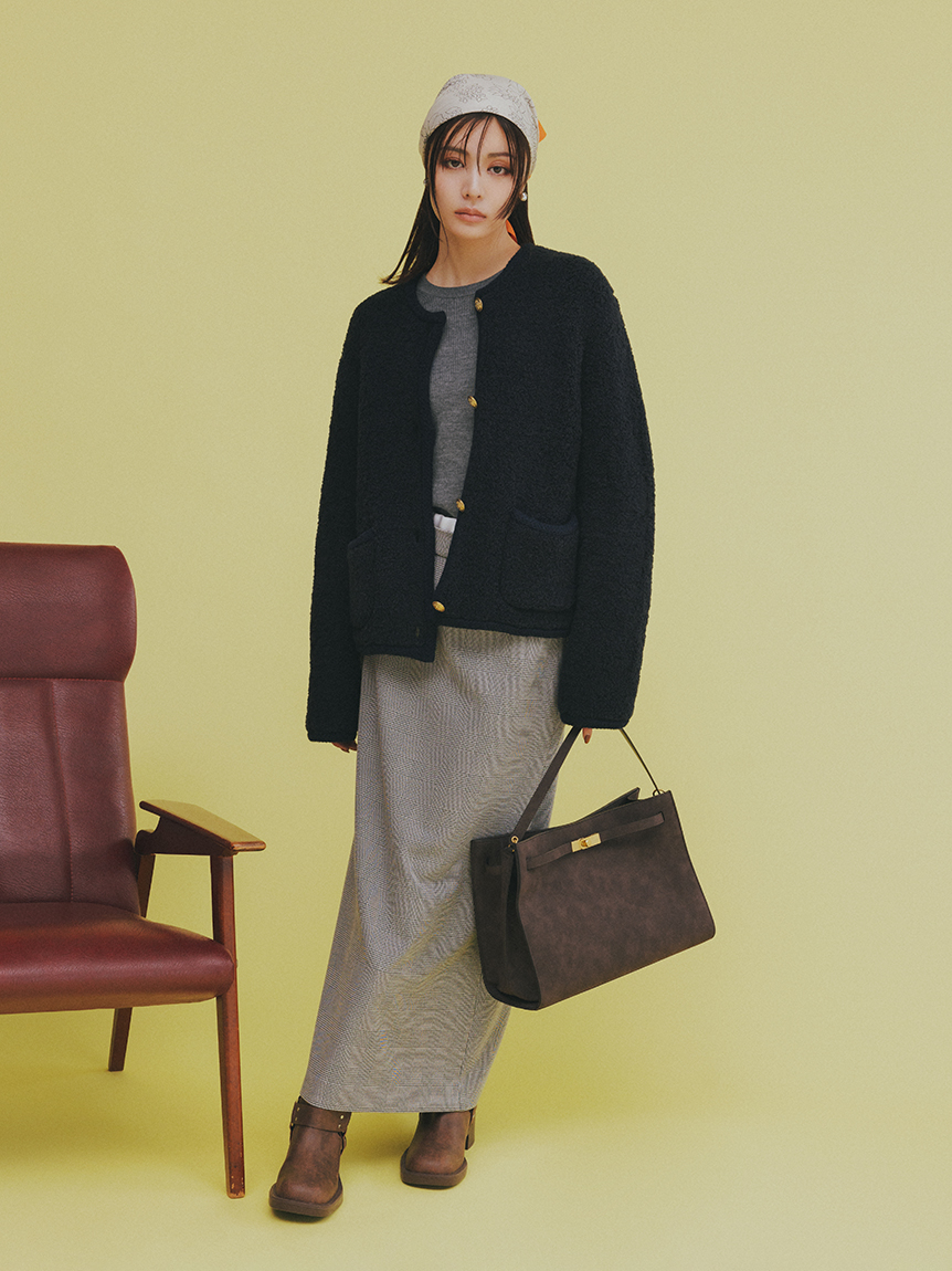 バイカーミドルブーツ(ブーツ)｜シューズ｜Mila Owen（ミラ