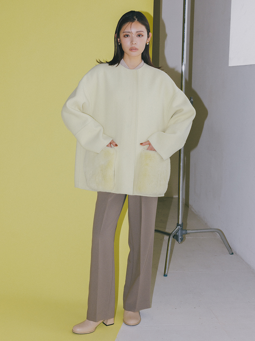 チャンキーヒールストレッチショートブーツ(ブーツ)｜シューズ｜Mila