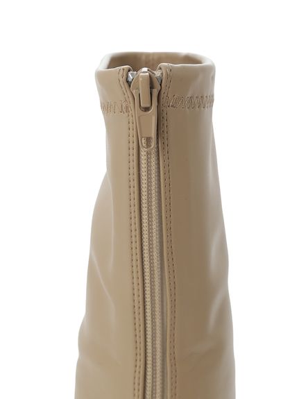 チャンキーヒールストレッチショートブーツ(ブーツ)｜シューズ