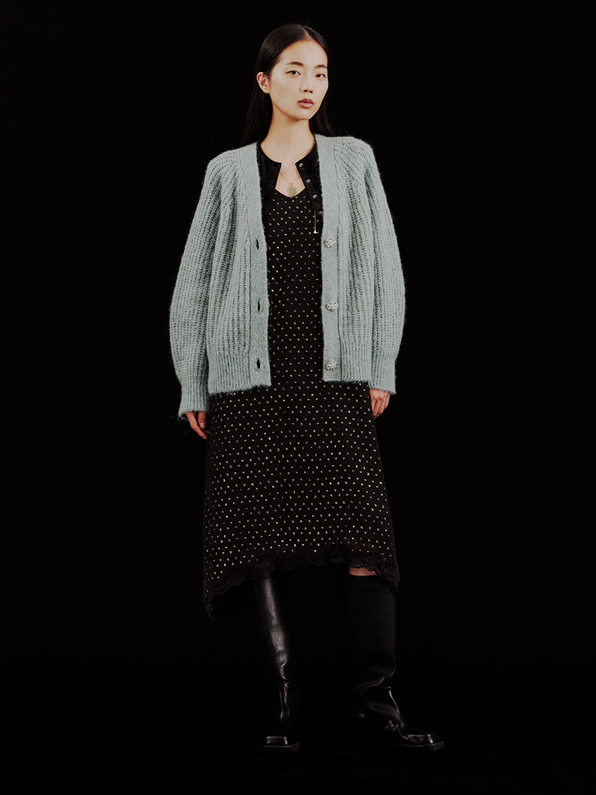 スクエアトゥロングブーツ(ブーツ)｜シューズ｜Mila Owen（ミラ