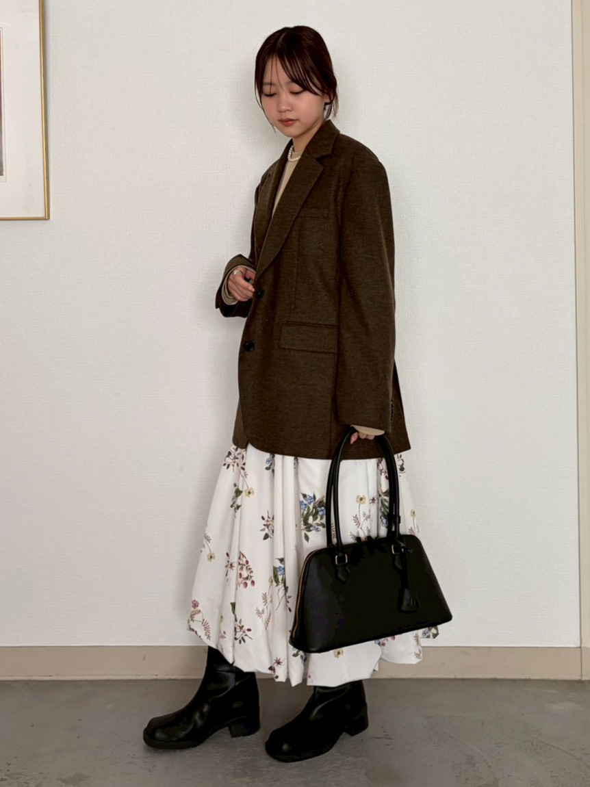 スクエアトゥロングブーツ(ブーツ)｜シューズ｜Mila Owen（ミラ