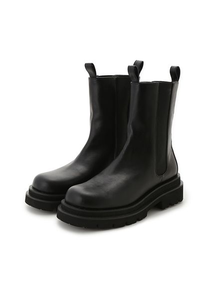【新品】Mila Owen　サイドゴアブーツ　36 Mila Owen/ミラオーウェン]インヒールショートサイドゴアブーツ（靴