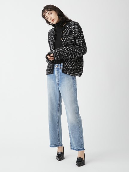 美品】ZARA ゴールドボタンニットカーディガン ツイード S | chicshabu.com