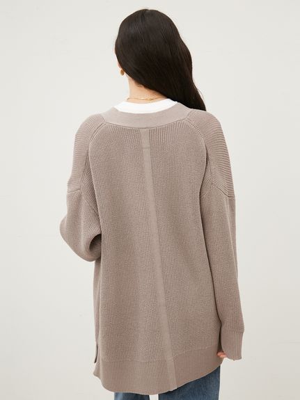 リネン混Vネックカーディガン(カーディガン)｜トップス｜Mila Owen  