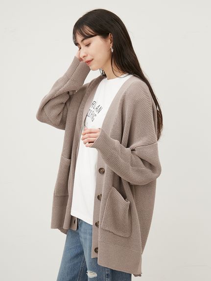 リネン混Vネックカーディガン(カーディガン)｜トップス｜Mila Owen  