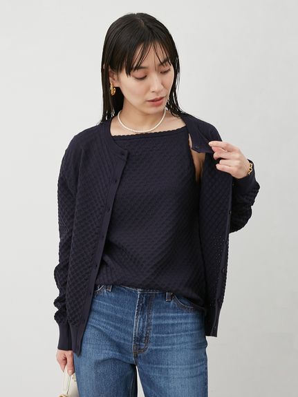 Mila Owen（ミラオーウェン）の「ベーシッククルーネックニット