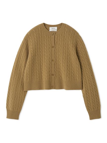 【新品未使用】MARNO Mila knit shirt カーディガン ビジューボタンシャギーポロニットカーディガン(カーディガン