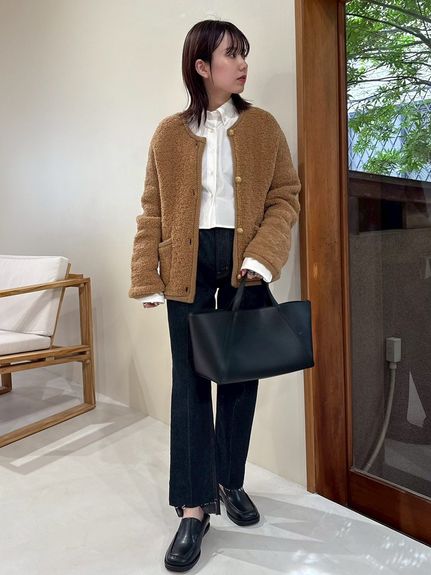Mila Owen◆カーディガン(厚手)/one/アクリル/IVO/09WND234175 Mila Owen(ミラオーウェン) / カーディガン(厚手)/one/アクリル
