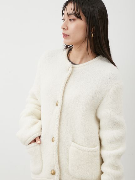 mila schon ニットカーディガン カシミヤ100% 50 B9292 22SS】新作 カシミヤケーブルニットカーディガン ◇プラダ