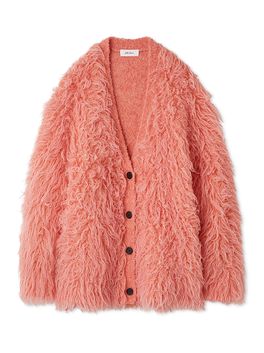 スコッチ釦シャギーニットカーディガン(カーディガン)｜トップス｜Mila