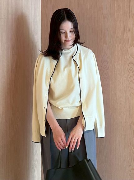 シェルティまにあ様　御専用♡ミュウミュウ　ニット　アンサンブル Styling like MiuMiu] Styling research for wearing navy knitwear in