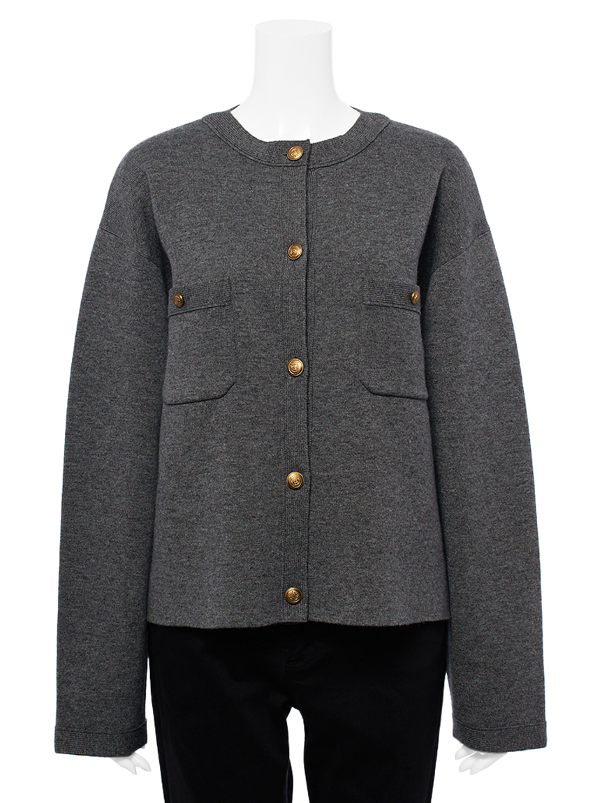 フェイス金釦カーデ(カーディガン)｜トップス｜Mila Owen（ミラ