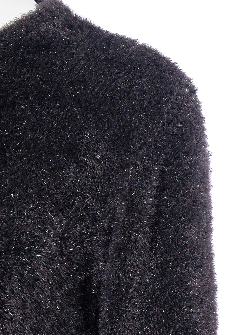 クルーネックシャギーニットカーデ(カーディガン)｜トップス｜Mila