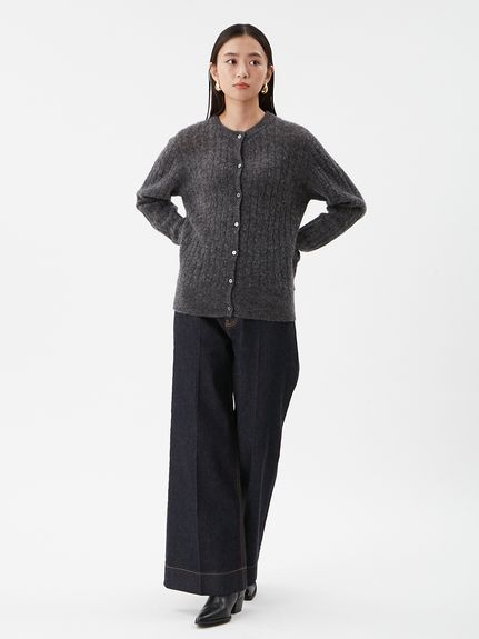 シアーケーブルアンサンブルカーディガン(カーディガン)｜トップス