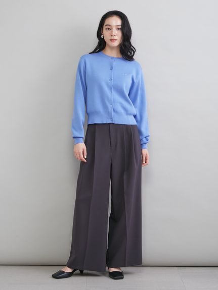 ウォッシャブル】【UVカット】クロップドフォルムカーディガン