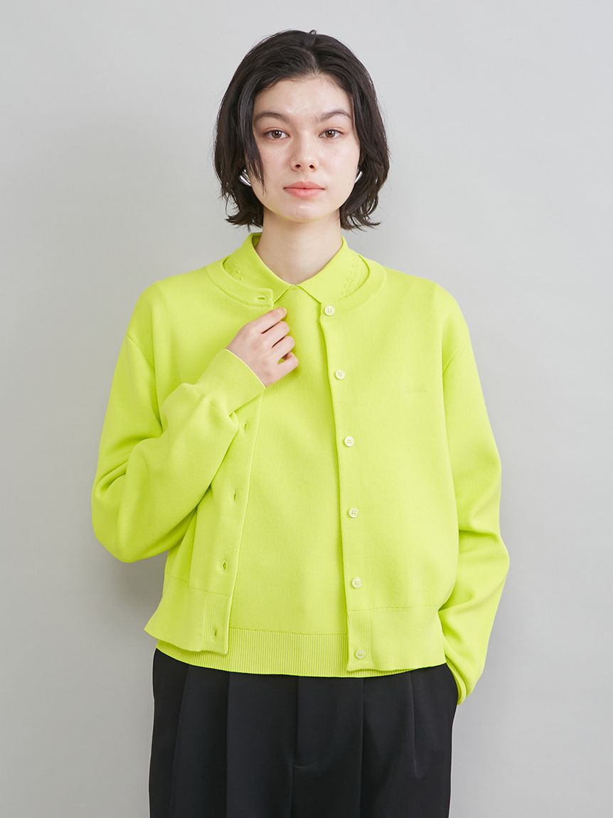 ウォッシャブル】【UVカット】クロップドフォルムカーディガン