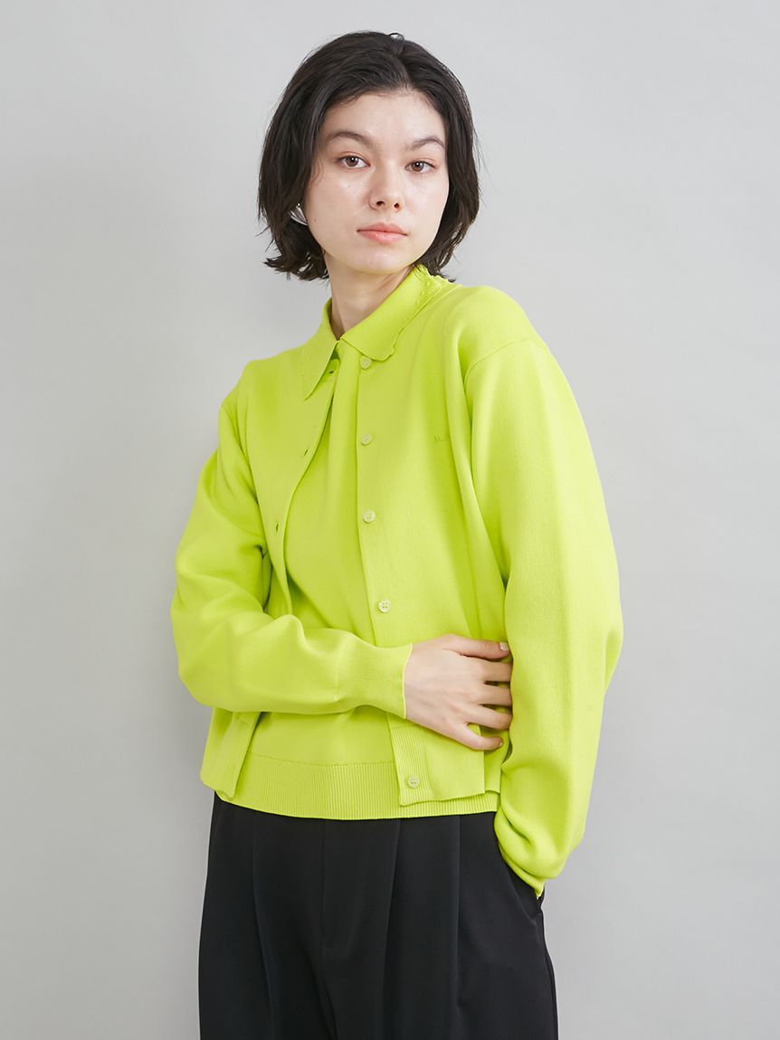 ウォッシャブル】【UVカット】クロップドフォルムカーディガン