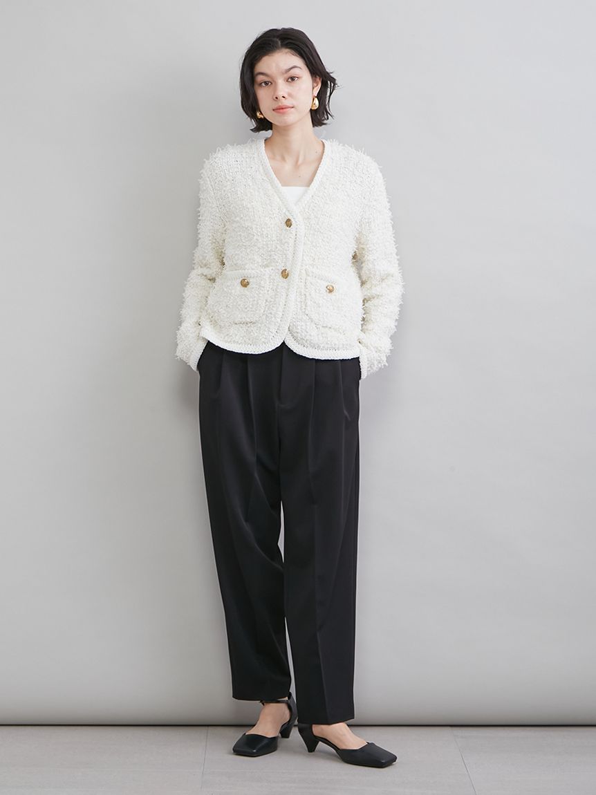 Mila owen ニットツイードジャケット 新品 ニットツイードジャケット(ジャケット)｜アウター｜Mila Owen（ミラ