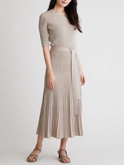 後あきブラウジングリブニットワンピース マキシ ロングワンピース ワンピース Mila Owen ミラオーウェン の通販サイト 公式