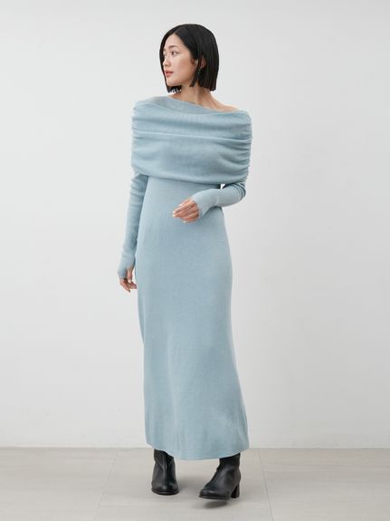 最終値下げ✨Mila owen 新作 リブニット&ワンピースセット Mila Owen ワンピース 「セットアイテム」2wayスヌードオフショル