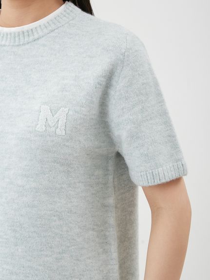 【新品未使用】MilaOwen Mサガラウールブレンドミニニットワンピース Mila Owen｜Mサガラウールブレンドミニニットワンピース