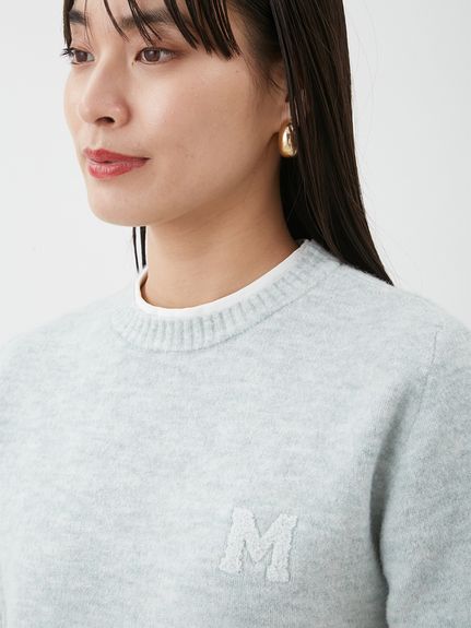 Mila Owen ニットワンピース Mサガラウールブレンドミニニットワンピース(ニットワンピース