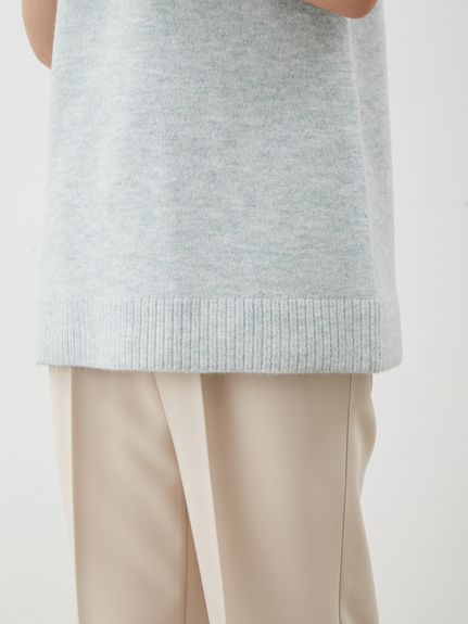 Mサガラウールブレンドミニニットワンピース(ニットワンピース