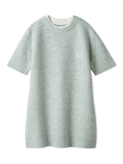 Mサガラウールブレンドミニニットワンピース(ニットワンピース