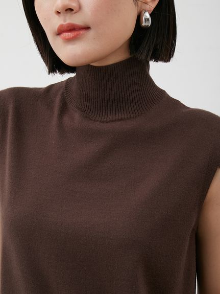 セットアイテム】ハイネックノースリニットナロースカートSET