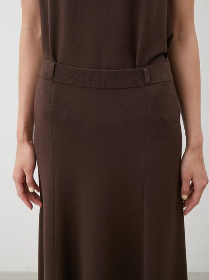 セットアイテム】ハイネックノースリニットナロースカートSET