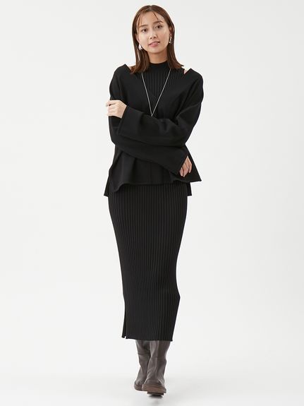 両得レイヤードニットワンピ(セットアップ)｜Mila Owen（ミラ