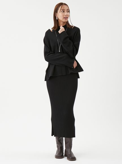 両得レイヤードニットワンピ(セットアップ)｜Mila Owen（ミラ