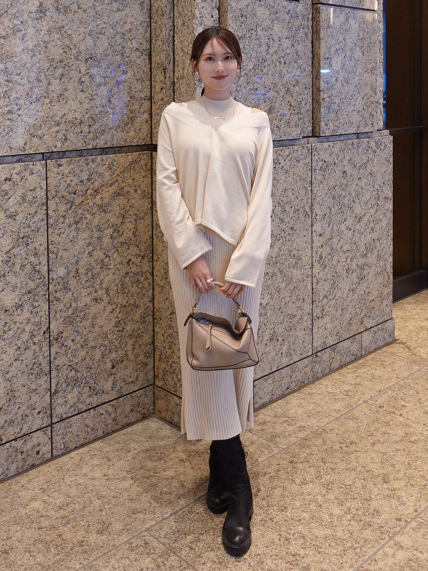 両得レイヤードニットワンピ(セットアップ)｜Mila Owen（ミラ