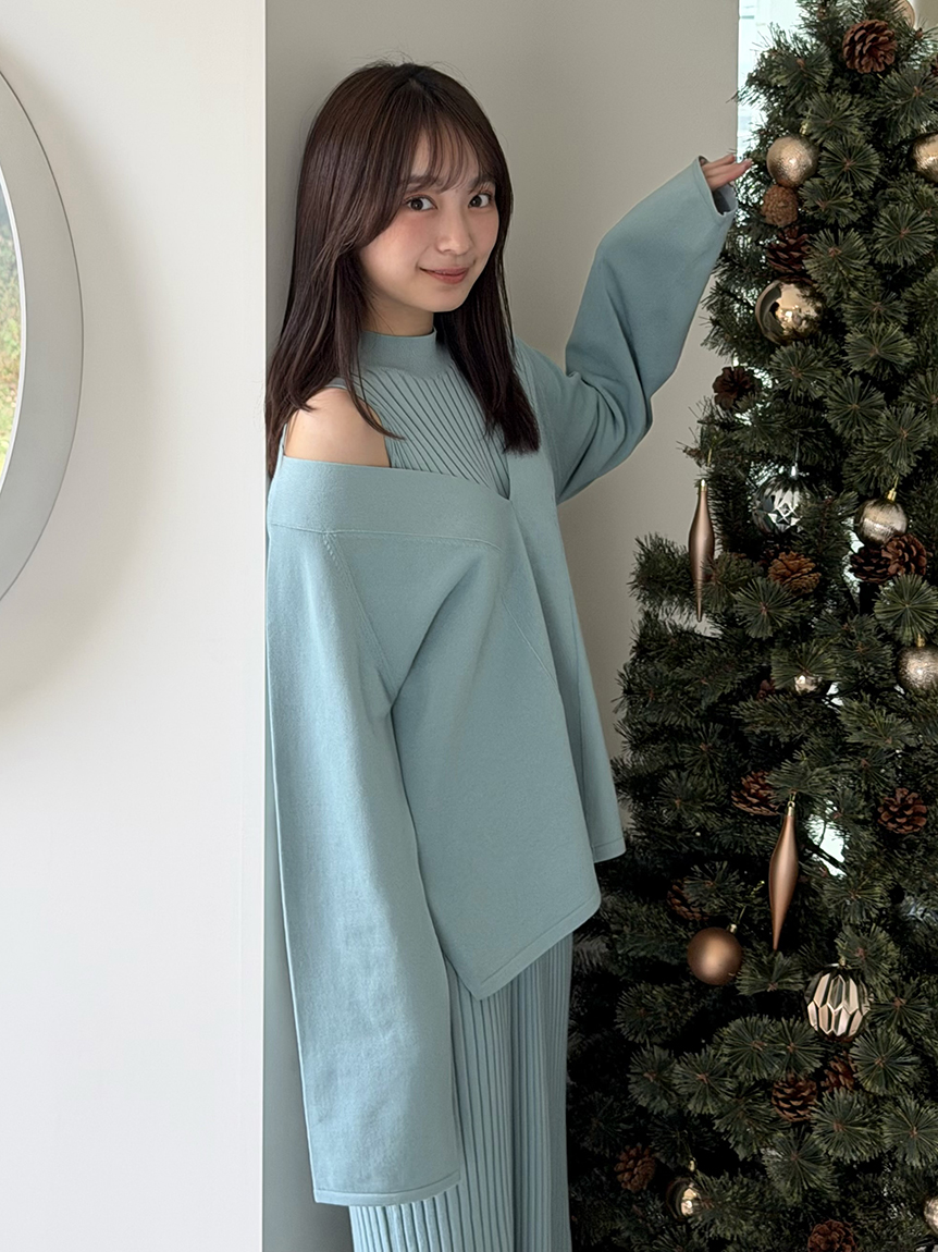 メルめる　mina perhonen honey bird レイヤーニット murmur ニットプルオーバー - minä perhonen