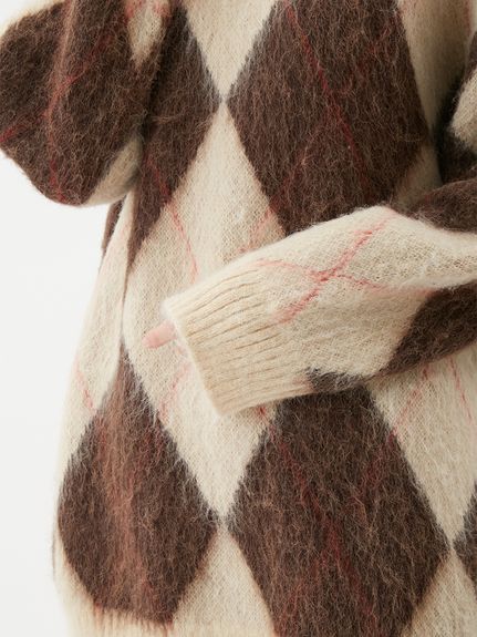 【Mila Owen】アルパカニットミニ丈ワンピース Mila Owen（ミラオーウェン）の「アルパカニットミニ丈ワンピース