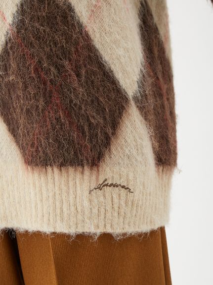 【Mila Owen】アルパカニットミニ丈ワンピース Mila Owen（ミラオーウェン）の「アルパカニットミニ丈ワンピース